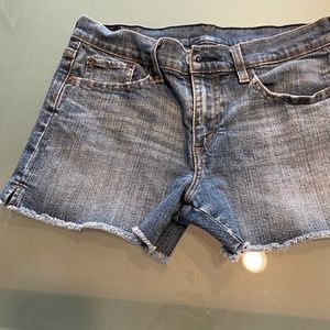 Levi's Low Rise Cut Off Denim Shorts (Size 27)